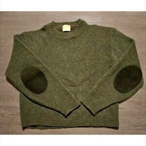 McGregor/Camelot-1950's Vintage sweater Olive Green Lamb wool & Camel Hair